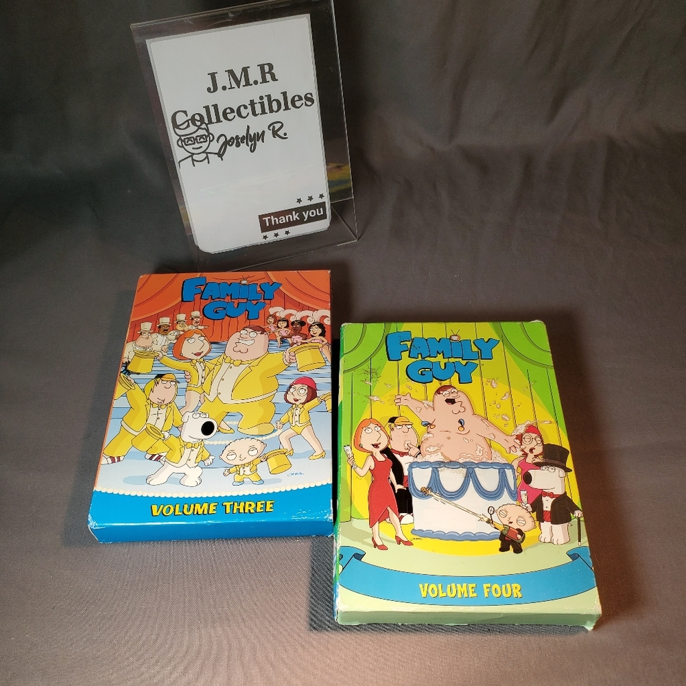 Family Guy TV DVD Series Volume 3 and Volume 4, Box set, complete, preowned